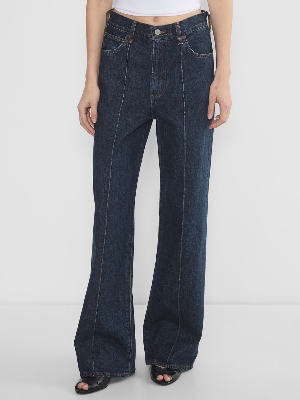 Denim Forum The '90s Tailored Hi-Rise Wide Jean